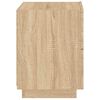 vidaXL Bedside Cabinets with LED Lights 2 pcs Sonoma Oak Engineered Wood