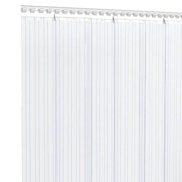 vidaXL Door Curtain Transparent 200 mmx1.6 mm 50 m PVC