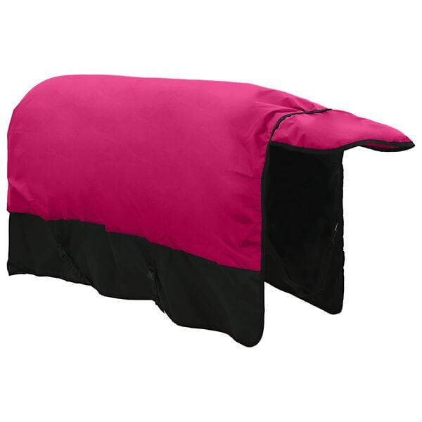 vidaXL Horse Blanket Pink and Black 155 cm Polyester