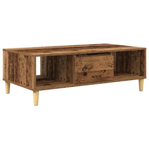 vidaXL Coffee Table Old Wood 102 x 55 x 35 cm Engineered Wood