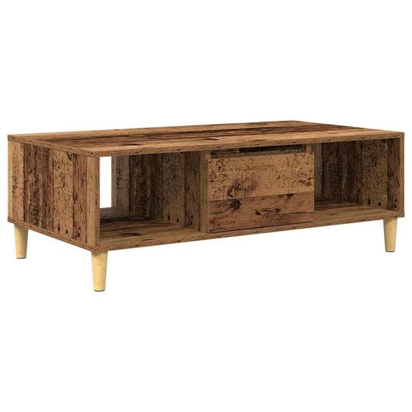 vidaXL Coffee Table Old Wood 102 x 55 x 35 cm Engineered Wood