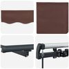 vidaXL Manual Retractable Awning Brown 400x300 cm