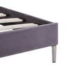 vidaXL Bed Frame without Mattress Grey Fabric 135x190 cm Double