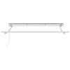 vidaXL Awning Frame White 2.5 x 2 m Powder-coated steel and aluminium