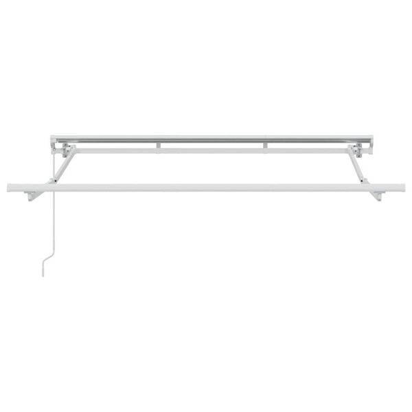 vidaXL Awning Frame White 2.5 x 2 m Powder-coated steel and aluminium