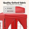 vidaXL Folding Party Tent with Sidewalls Red 2x2 m