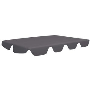 vidaXL Replacement Canopy for Garden Swing Anthracite 150/130x105/70cm