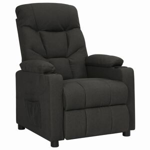 vidaXL Recliner Chair Black Fabric