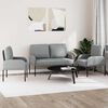 vidaXL Sofa Sets 3 pcs Light Grey 115 x 56 x 80 cm Plywood