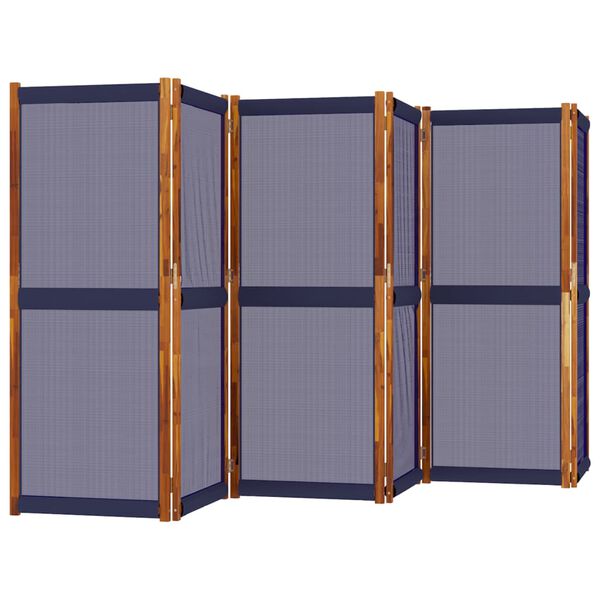 vidaXL 6-Panel Room Divider Dark Blue 420x180 cm