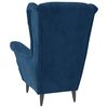 vidaXL Armchair Blue Velvet