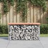 vidaXL Garden Bench Gabion Design 83x31.5x42 cm Solid Wood Douglas
