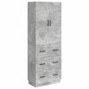 vidaXL Cabinet Set 2 pcs Concrete Grey 66 x 34.5 x 87 cm