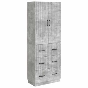 vidaXL Cabinet Set 2 pcs Concrete Grey 66 x 34.5 x 87 cm