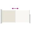 vidaXL Retractable Side Awning 140 x 300 cm Cream