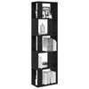 vidaXL Book Cabinet/Room Divider Black Oak 45x24x159 cm Engineered Wood