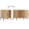vidaXL Bedside Cabinets 2 pcs Sonoma Oak 40x40x50 cm Engineered Wood