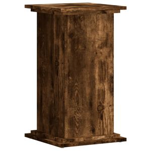vidaXL Plant Stand Smoked Oak 33 x 33 x 60 cm Engineered wood