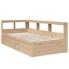 vidaXL Bookcase Bed without Mattress 90x200cm Solid Wood Pine