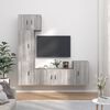 vidaXL 5 Piece TV Cabinet Set Grey Sonoma Engineered Wood
