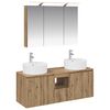 vidaXL Bathroom Cabinet Set 4 pcs Artisan Oak Engineered Wood