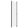 vidaXL 4-Panel Room Divider White 200x200 cm Fabric