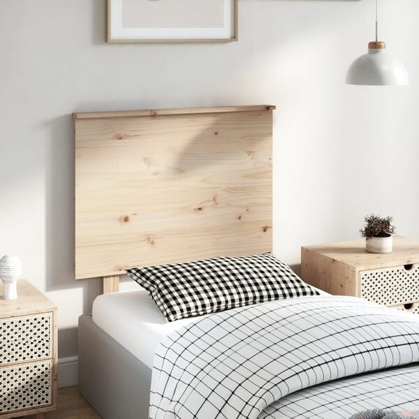 vidaXL Bed Headboard 79x6x82.5 cm Solid Wood Pine