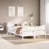 vidaXL Bed Frame without Mattress White 160x200 cm Solid Wood Pine