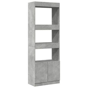 vidaXL Highboard&nbsp;Concrete Grey 63x33x180 cm Engineered Wood