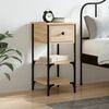 vidaXL Bedside Cabinet Sonoma Oak 34x36x70 cm Engineered Wood