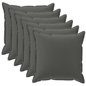vidaXL Cushion Cover 6 pcs HOUTEN Anthracite 30 x 30 cm Polyester