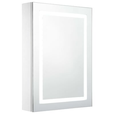 vidaXL LED Bathroom Mirror Cabinet 50x13x70 cm