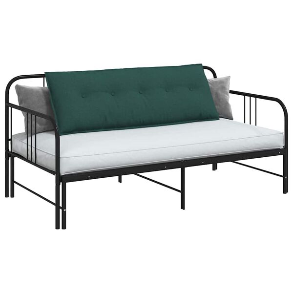 vidaXL Back Pillow Dark Green 140 x 19 x 50 cm Fabric