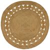 vidaXL Area Rugs Natural &Oslash; 240 cm Jute