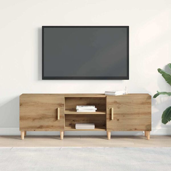 vidaXL TV Cabinet Artisan oak 150 x 30 x50 cm Engineered Wood