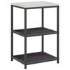 vidaXL Kitchen Storage with Shelf Black 60 x 50 x 92 cm Steel