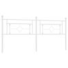 vidaXL Metal Replace Headboard White 193 cm