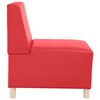vidaXL Modular Sofa Unit Armless Red 55 x 74 x 82 cm Faux Leather