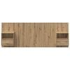 vidaXL Headboard with Cabinet 3 pcs Artisan Oak Engineered Wood
