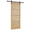 vidaXL Sliding Door Natural 86 x 211 cm Solid Pine Wood