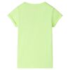 Kids' T-shirt Neon Yellow 128