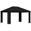 vidaXL Gazebo 4 x 3 m Black Polyester and Steel 190