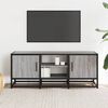 vidaXL TV Cabinet Grey Sonoma 100x35x41 cm Engineered Wood and Metal
