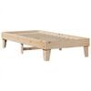 vidaXL Bed Frame without Mattress 75x190 cm Small Single Solid Wood Pine