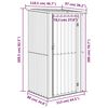 vidaXL Garden Shed Anthracite 118.5x97x209.5 cm Galvanised Steel