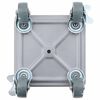 vidaXL Furniture Rollers 4 pcs with Lifter 13.5x13.5x6 cm Steel 1300 kg