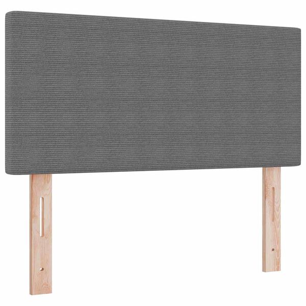 vidaXL Headboard with Headboard Light Grey 100 cm Faux Leather