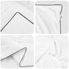 vidaXL Winter Duvet with Pillow 3 pcs White Down Feather