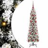 vidaXL Artificial Christmas Tree with 150 LEDs with Stand White 120 cm