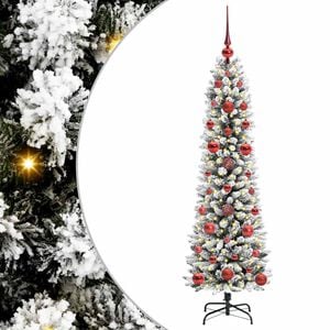 vidaXL Artificial Christmas Tree with 150 LEDs with Stand White 120 cm